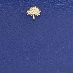 Mulberry Blue Leather Zip Around Continental Wallet