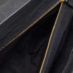 Pre Owned Mulberry Black Leather Medium Belted Bayswater Top Handle Bag