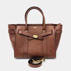 Mulberry Brown Leather Zipped Bayswater Small