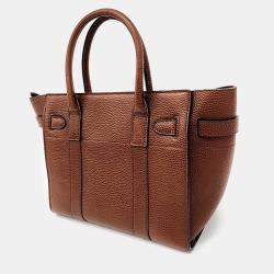 Mulberry Brown Leather Zipped Bayswater Small