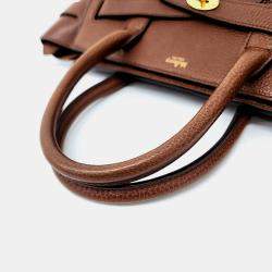 Mulberry Brown Leather Zipped Bayswater Small