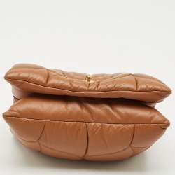 Mulberry Brown Quilted Pillow Leather Little Softie Shoulder Bag