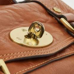 Mulberry Brown Leather Mini Alexa Top Handle Bag