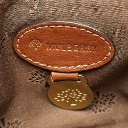 Mulberry Brown Leather Mini Alexa Top Handle Bag