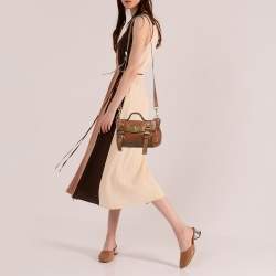 Mulberry Brown Leather Mini Alexa Top Handle Bag