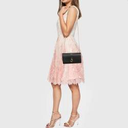 Mulberry Black Leather Amberley Chain Clutch