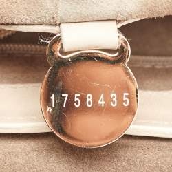 Pre Owned Mulberry Beige Leather Studded Alexa Top Handle Bag