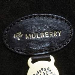 Pre Owned Mulberry Dark Brown Croc Embossed Leather Bayswater Satchel