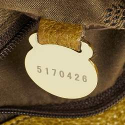 Pre Owned Mulberry Olive Green Textured Leather Oversized Alexa Satchel