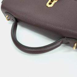 Pre Owned Mulberry Brown Leather Seton Bag