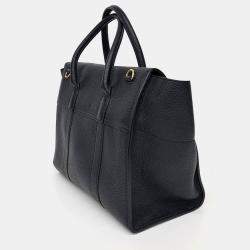 Pre Owned Mulberry Black Leather Bayswater bag