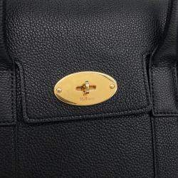 Pre Owned Mulberry Black Leather Bayswater bag