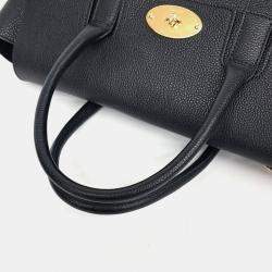 Pre Owned Mulberry Black Leather Bayswater bag
