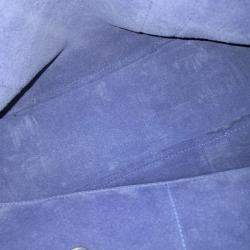 Pre Owned Mulberry Blue Leather Bayswater bag