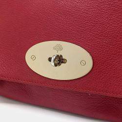 Pre Owned Mulberry Red Leather Lily Bag