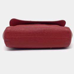 Pre Owned Mulberry Red Leather Lily Bag