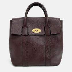 Pre Owned Mulberry Bayswater Burgundy Leather Backpack