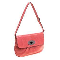 Mulberry Pink Pleated Leather Joelle Pochette
