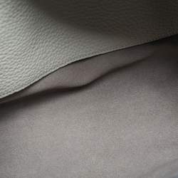 Pre Owned Mulberry Chalk Leather Small Soft Bayswater Satchel