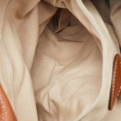 Pre Owned Mulberry Brown Pebbled Leather Mitzy East West Hobo