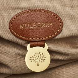 Pre Owned Mulberry Brown Pebbled Leather Mitzy East West Hobo