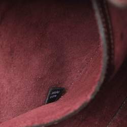 Pre Owned Mulberry Dark Burgundy Leather Small Zipped Bayswater Tote