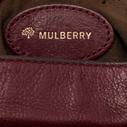 Pre Owned Mulberry Dark Burgundy Leather Alexa Top Handle Bag