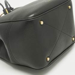 Pre Owned Mulberry Black Leather Hampstead Bucket Bag