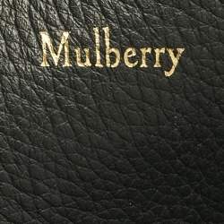 Pre Owned Mulberry Black Leather Hampstead Bucket Bag