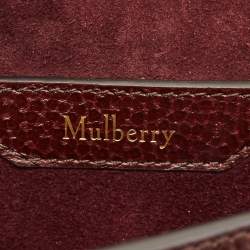 Pre Owned Mulberry Dark Burgundy Leather Amberley Shoulder Bag
