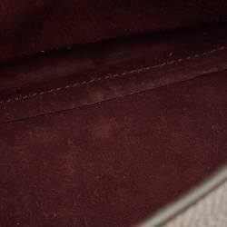 Pre Owned Mulberry Dark Burgundy Leather Amberley Shoulder Bag