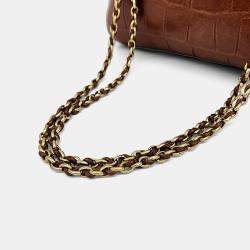 Pre Owned Mulberry Brown Leather Lily Bag