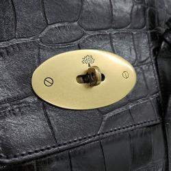Pre Owned Mulberry Black Leather Bayswater