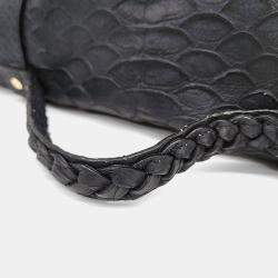 Pre Owned Mulberry Black Leather Alexa Bag Oversized