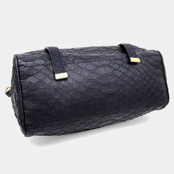 Pre Owned Mulberry Black Leather Alexa Bag Oversized