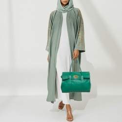 Pre Owned Mulberry Green Leather Bayswater Satchel