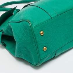 Pre Owned Mulberry Green Leather Bayswater Satchel