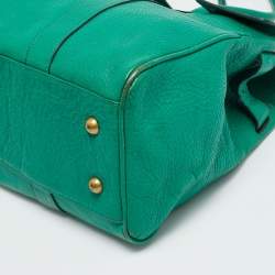 Pre Owned Mulberry Green Leather Bayswater Satchel