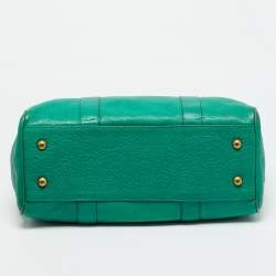 Pre Owned Mulberry Green Leather Bayswater Satchel