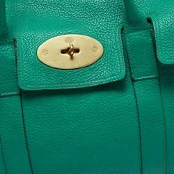 Pre Owned Mulberry Green Leather Bayswater Satchel