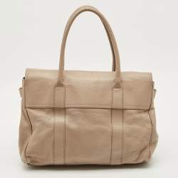 مملوكة مسبقًا Mulberry Bayswater Beige Leather Satchel