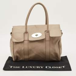 مملوكة مسبقًا Mulberry Bayswater Beige Leather Satchel