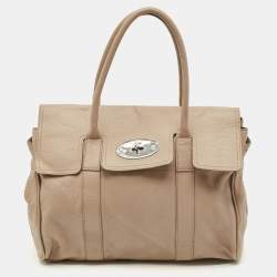 مملوكة مسبقًا Mulberry Bayswater Beige Leather Satchel