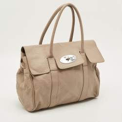 مملوكة مسبقًا Mulberry Bayswater Beige Leather Satchel