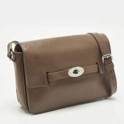 مملوكة مسبقًا Mulberry Bayswater Dark Beige Leather Shoulder Bag