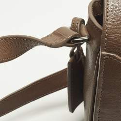 مملوكة مسبقًا Mulberry Bayswater Dark Beige Leather Shoulder Bag