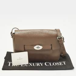 مملوكة مسبقًا Mulberry Bayswater Dark Beige Leather Shoulder Bag