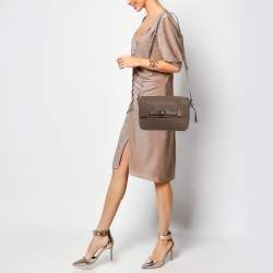 مملوكة مسبقًا Mulberry Bayswater Dark Beige Leather Shoulder Bag