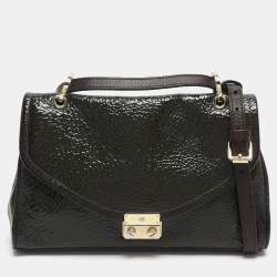 مملوكة مسبقًا Mulberry Neely Green Patent Leather Shoulder Bag