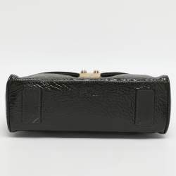 مملوكة مسبقًا حقيبة مالبري نيلي جلد براءات اختراع أخضر للكتف